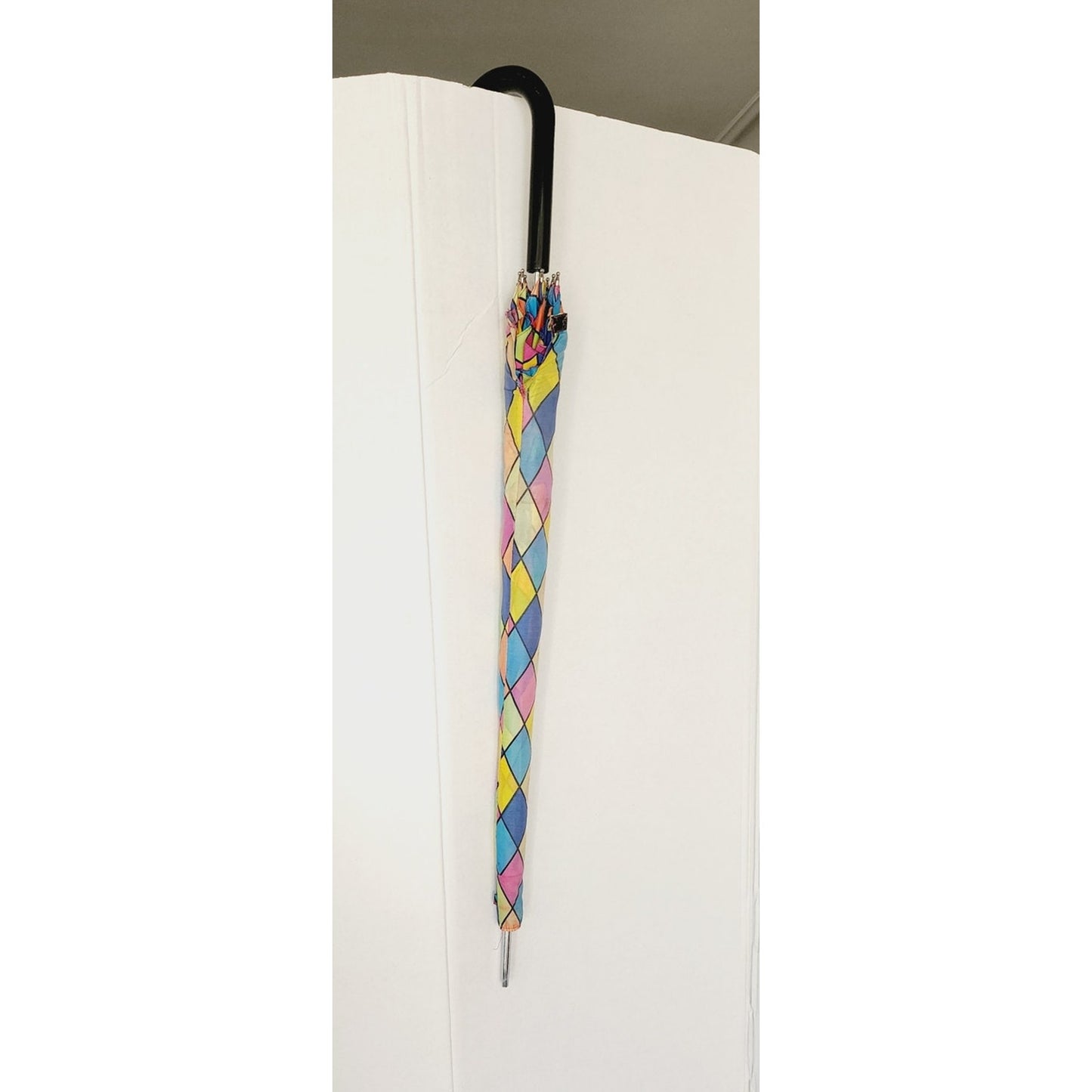 Vintage 60s Umbrella Harlequin Print Nylon by Liberty USA