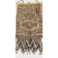 Edwardian Evening Bag Silver Gold Beading Fringe Dressy Purse