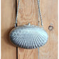 Vintage Neiman Marcus Bag Minaudiere Silver Clamshell Vanity Purse