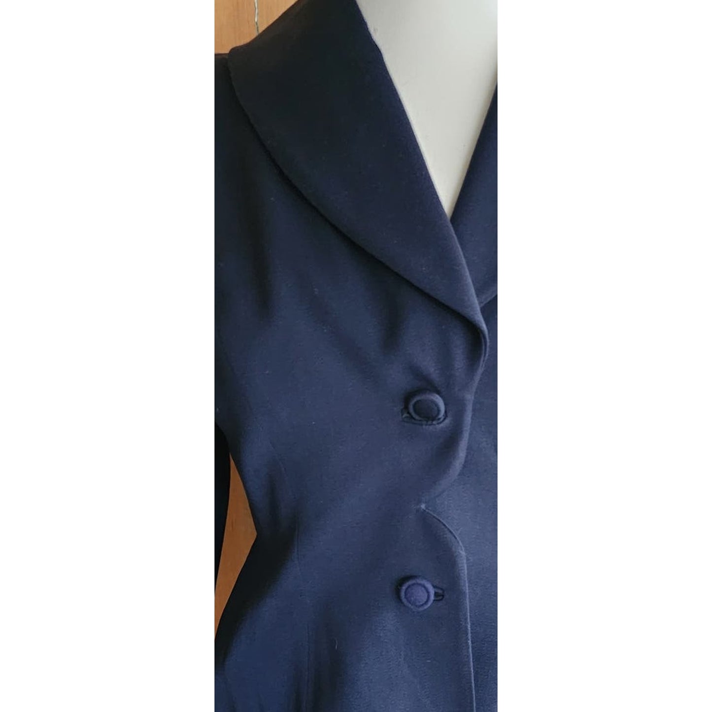 1940s Navy Blue Blazer Lilli Annette Petite