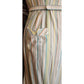 Vintage 40s 50s Pastel Green Blue Striped Day Dress w/Pocket & Belt Short Sleeves