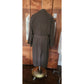 Vintage 1990s Ralph Lauren Mens Coat Brown Olive Green Trench Raincoat Large 40R