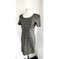 Vintage 90s Plaid Dress Olive Green by My Michelle / M