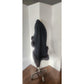 Vintage Sable Fur Lined Wrap in Black Wool