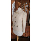 Vintage 60s Marshall Field & Company Cream Wool Peplum Jacket