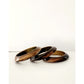 Vintage 70s Bracelets Brown Ombre Beveled Bangles