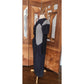 WNDERKAMMER Dress Blue Floral Jacquard Asymmetric Colorblock Sheath Avant Garde
