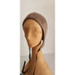 Vintage 60s Brown Bonnet Hat Mod Style Peck & Peck