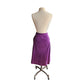 Vintage 70s Purple Skirt Ultrasuede Midi Skirt