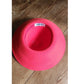Vintage 1980s Statement Hat Red Wool High Wide Breton Upturned Brim Adolfo II