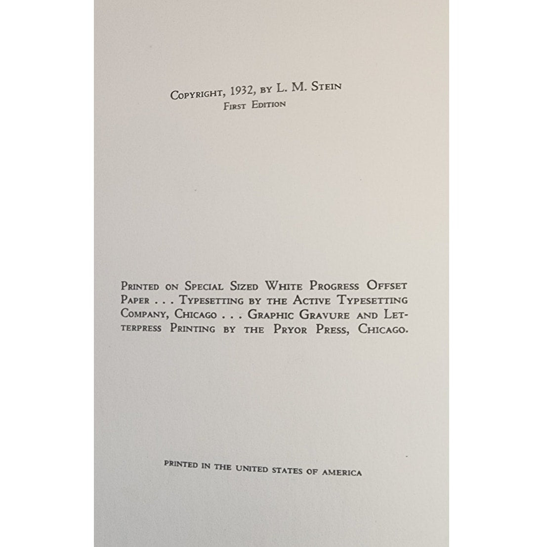 RARE Book Art of Today Chicago 1933 J Z Jacobson LM Stein HC