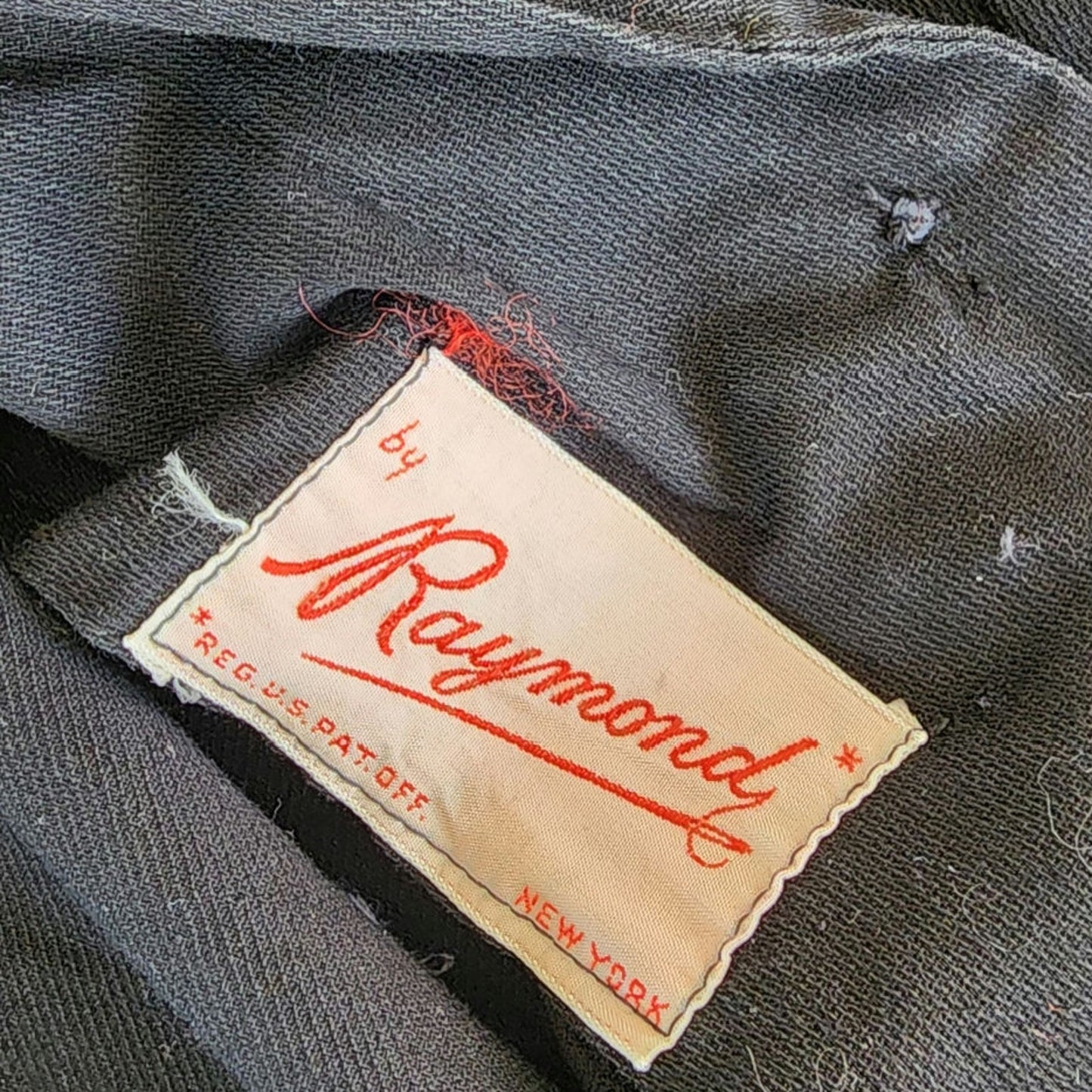 Vintage 40s Black + Yellow Dress Shirtwaist Style by Raymond