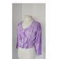 LoveShackFancy Aubrielle Top Purple Tie-Dye Blouse Cotton Lace / S