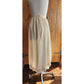 Vintage 70s Oscar de la Renta Cream Silk Skirt Eyelet Lace