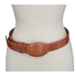 Vintage  Y2K Los Altos Caiman Alligator Unisex Belt Beige Leather Exotic Lizard Skin Western Oryx