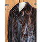 Vintage 70s Brown Mink Fur Jacket Black Suede Lacritz & Picus