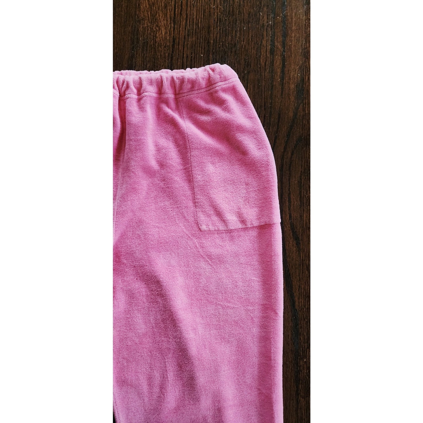 Vintage 1980s Sonia Rykiel Pants Pink Velour Culottes Short Cropped Knee Length