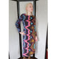 Vintage Psychedelic Print Dress Long Sleeve