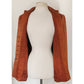 Vintage Copper Orange Blazer Paola Quadretti Valentino Tissus Silk Wool Blend