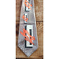 Vintage 40s Mens Tie Modernist  Abstract Print Cutter Cravat Original Kraft's