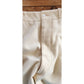 Vintage 30s Mens Pants Slacks Cream Wool 30x30