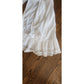 Antique White Cotton Bloomers Underwear Pantaloons Open Crotch Lace Trim