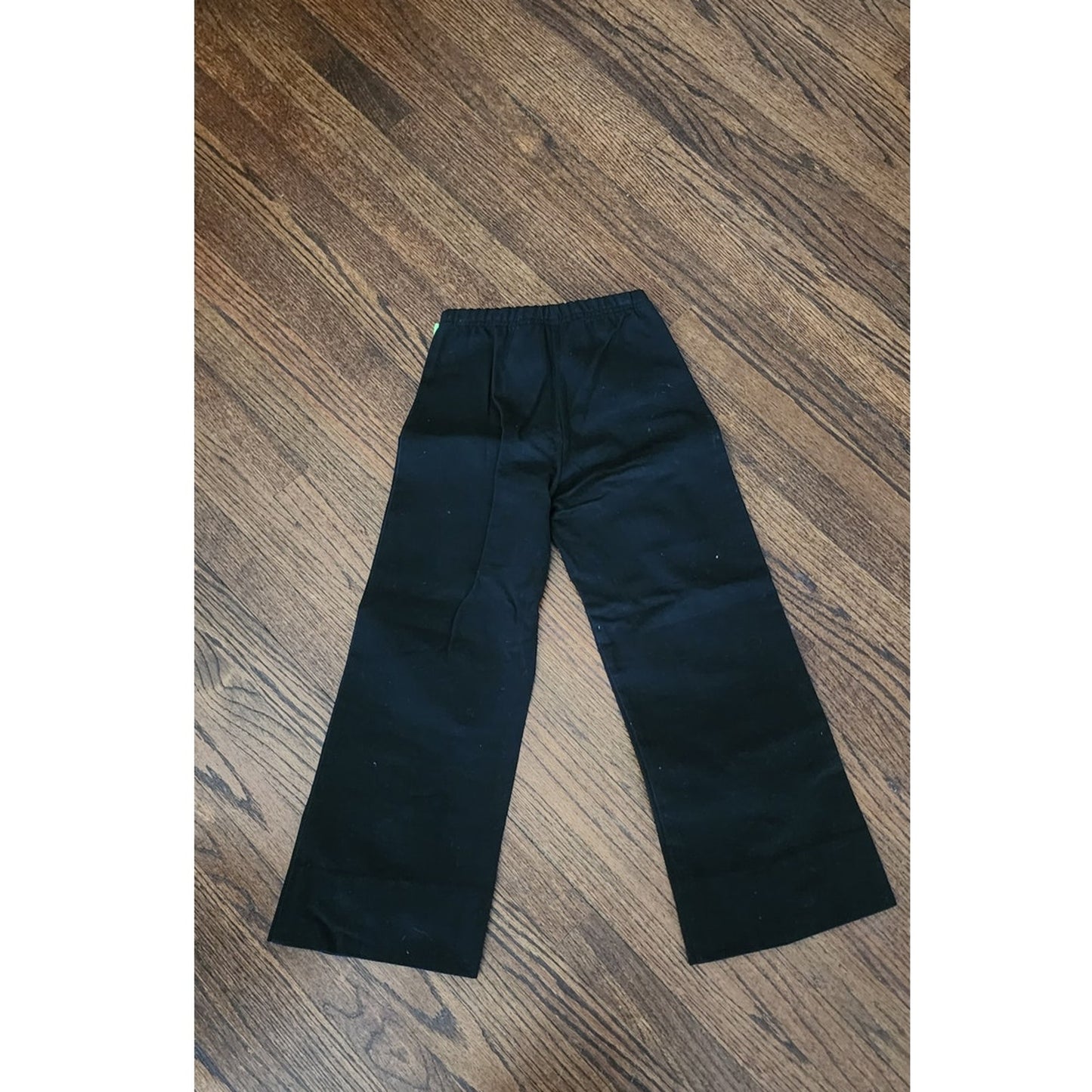 RARE Vintage 1990s Sonia Rykiel Kids Jeans Enfant Girls Childrens Pants Floral Embroidery Black Denim Flares