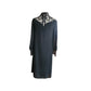 Vintage 1970s Giorgio Sant'Angelo Dress Black Silk Georgette & Lace