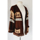 Vintage 60s Mohair Cardigan Sweater Alpaca South American Pattern by Hewlett