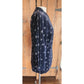 Vintage 80s Armani Blazer Womens Black Velvet Jacket w/ Cream Print / S