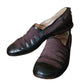 Vintage 1990s Dries Van Noten Shoes Black Leather Ballerina Flats Crisscross Ribbon Straps 39