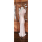 Vintage 30s Pale Pink Silk & Lace Bias Cut Nightgown Dress Long Slip Old Hollywood M