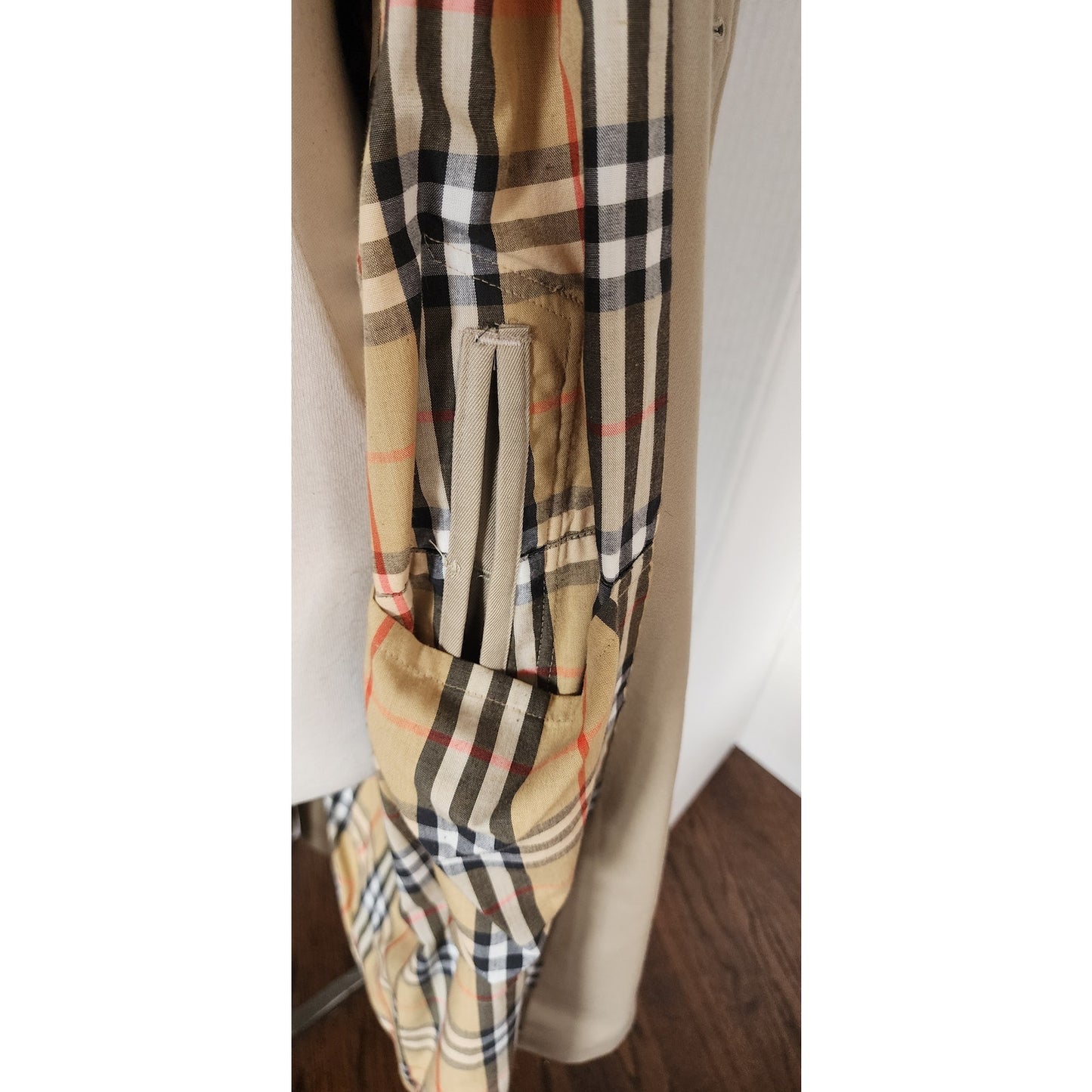 Vintage 80s Burberrys Trench Coat Beige Mens Medium