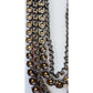 Vintage Oscar de La Renta Necklace Crystal Beads Red Purple  2000s Y2K