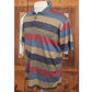 Vintage 1990s Missoni Sport Mens Shirt Rainbow Stripes Cotton Knit Polo XL
