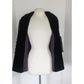 Vintage 90s Roland Nivelais Blazer Purple Eggplant Crinkled Silk Jacket / M