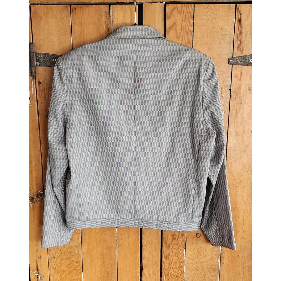 Vintage 80s Mens Gray Blazer by Gabrielle NWT (Deadstock)