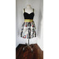 Diane Von Furstenberg Party Dress Printed Cotton Lock & Key Caran NWT