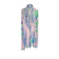 Vintage 70s LEONARD Silk Jersey Shawl Wrap Pastel Floral Print Impressionist