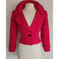 Vintage 90s YSL Saint Laurent Blazer Fuschia Silk Rive Gauche