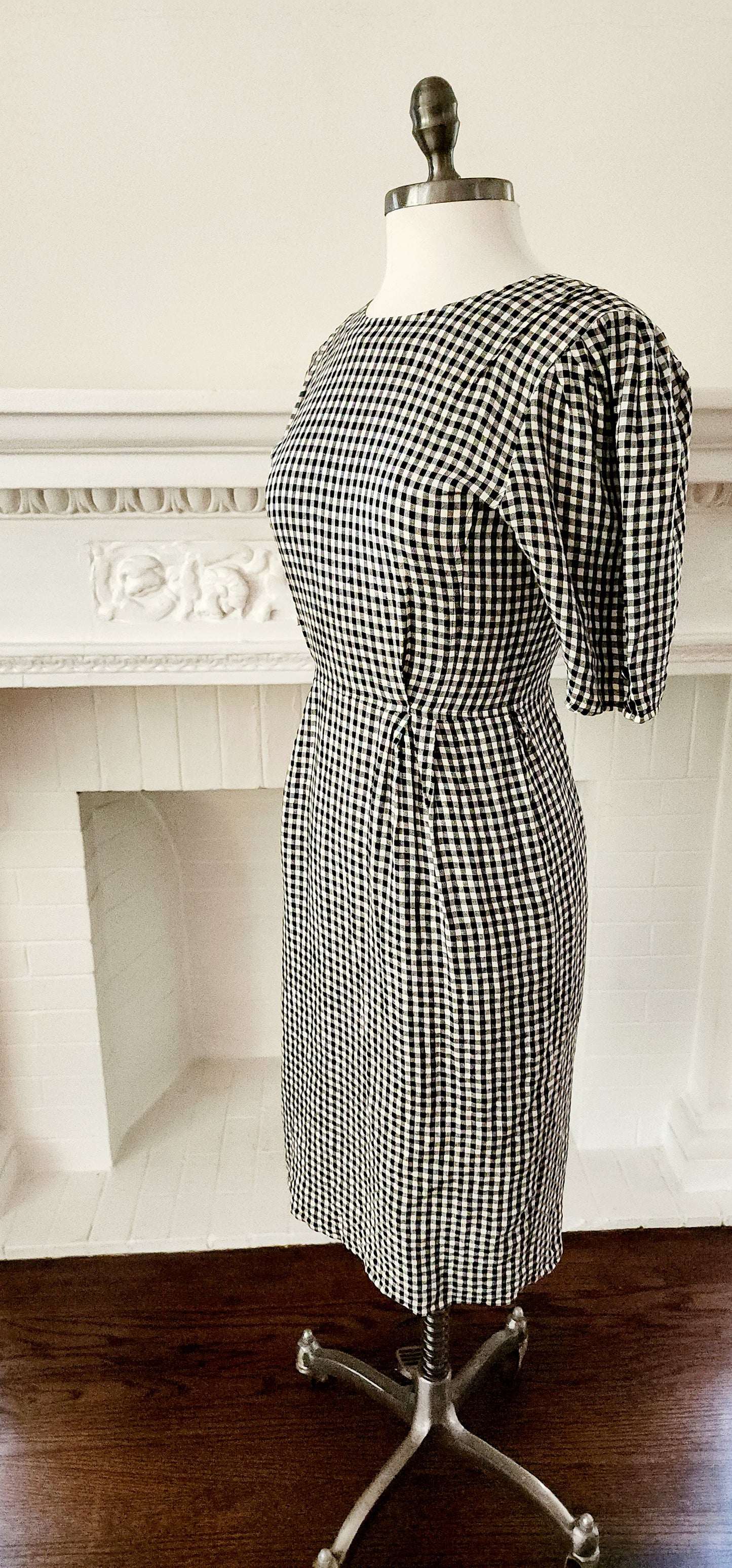 60s.Checkered.Dress