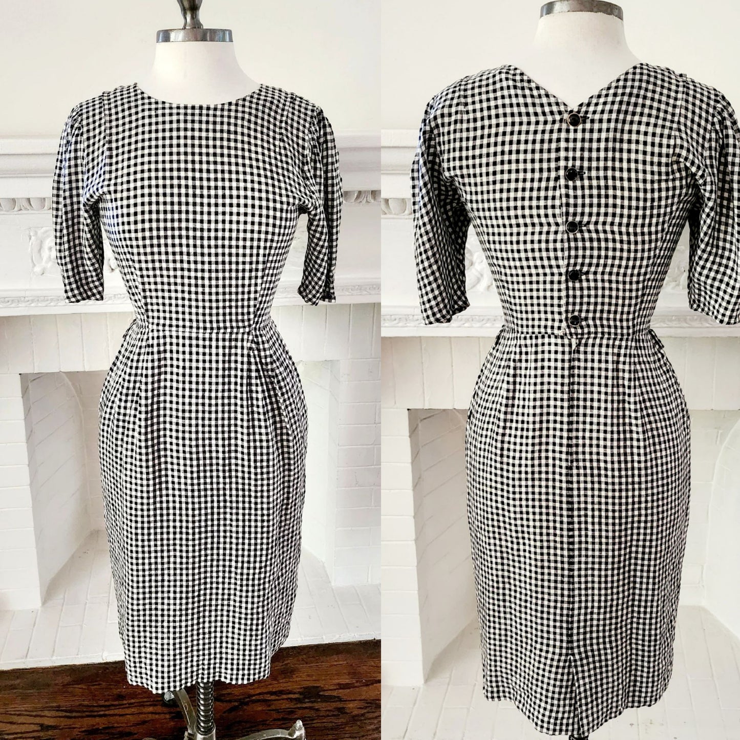 60s.Checkered.Dress