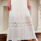 Edwardian White Cotton Lawn Dress Crochet Front Lace Embroidery Florence / S