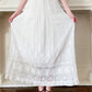 Edwardian White Cotton Tea Dress Embroidered Crochet Lace AS IS / XS