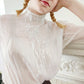 Edwardian Blouse White Cotton Cut Lace  Mccurdy / Large