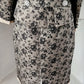 Retro 50s Style Skirt Suit Tracy Reese Black Lace Print M