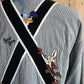 90s Warner Bros Shirt Button Down Checked Print Bugs Bunny Donald Duck