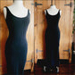 90s Isaac Mizrahi Dress Bodycon Long Black Sleeveless M