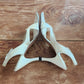 50s White Leather Party Shoes Heels Slingbacks O'Connor Goldberg Size 8