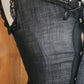 Edwardian Black Slip Dress Button Down Front
